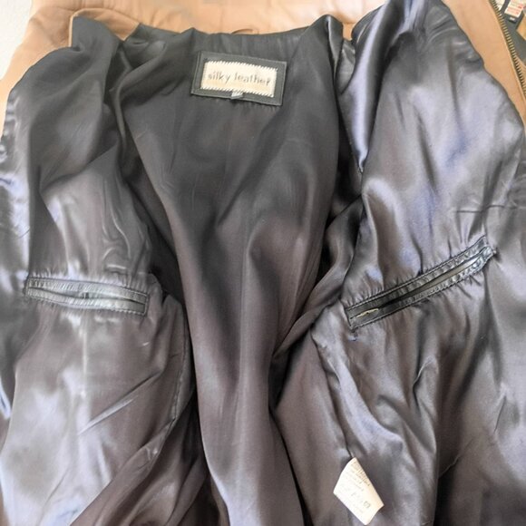 Silky Leather Men's Genuine Black Leather Bomber Jacket | EU 50 - Picture 9 of 14